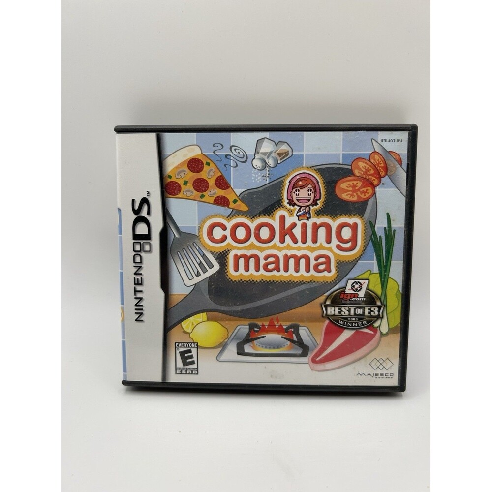 Cooking Mama Nintendo DS Case & Manual Only Replacement